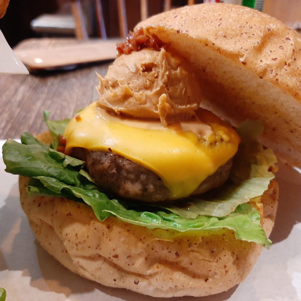 花生醬脆培根起司牛肉漢堡|Peanut Butter Cheese Burger|1885 Burger Store